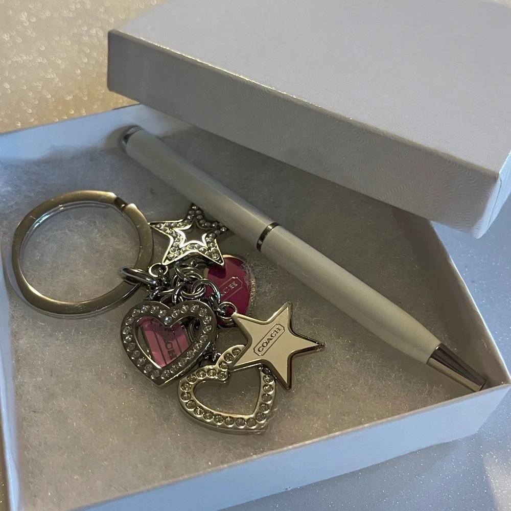 Coach keychain dangling